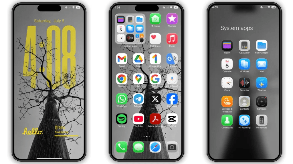  Free iOS 26 HyperOS Theme Offers Premium Customisation on Xiaomi/Redmi/POCO Devices