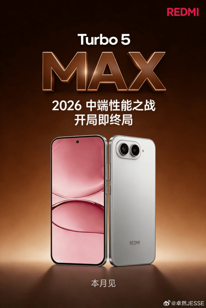 REDMI Turbo 5 Max to Launch With Flagship Chip and Massive Battery
