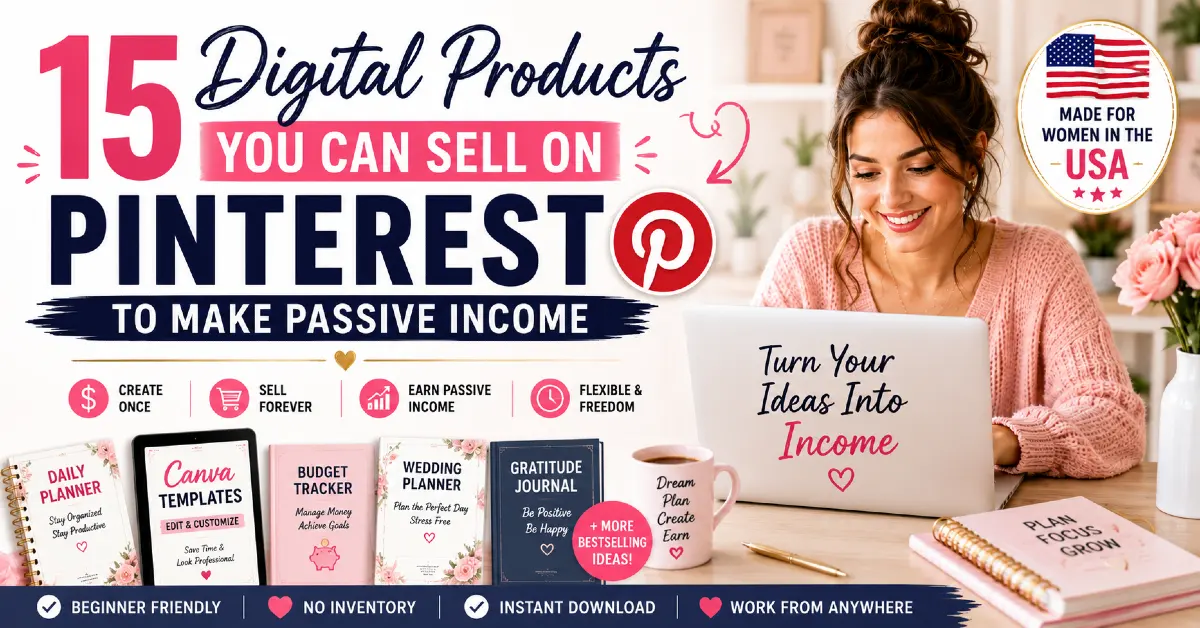 15 Digital Products You Can Sell on Pinterest to Make Passive Income
