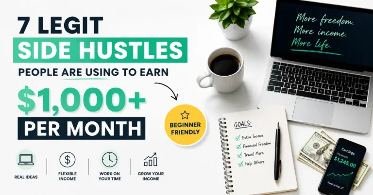 7 Legit Side Hustles People Are Using to Earn $1,000+ Per Month (2026 Guide)